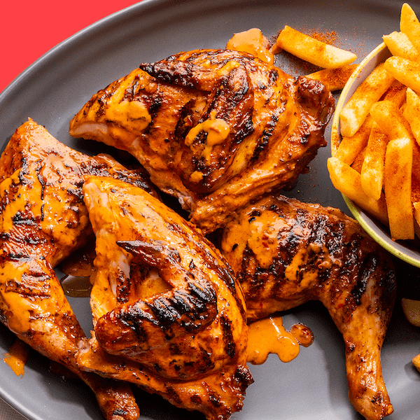 A delicious Nando's chicken meal